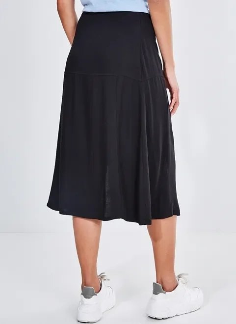 saia midi com fenda saia midi com fenda