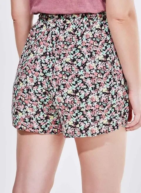 short estampa floral em viscose short estampa floral em viscose