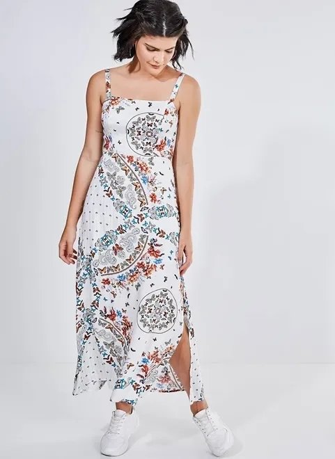 vestido branco longo estampa borboletas vestido branco longo estampa borboletas