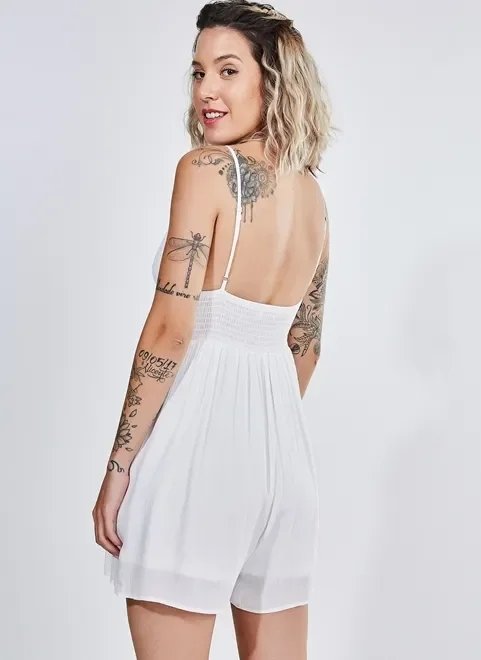 macaquinho branco com renda macaquinho branco com renda