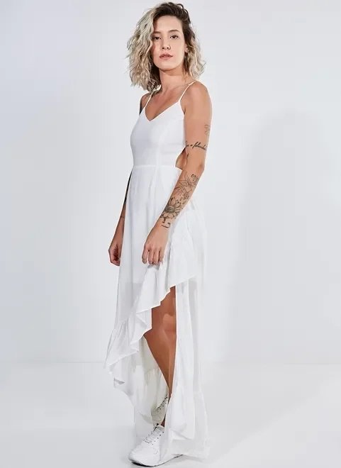 vestido mullet branco vestido mullet branco