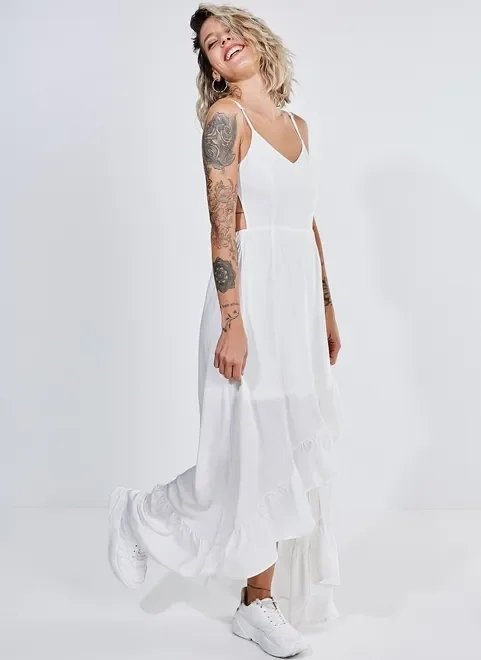 vestido mullet branco vestido mullet branco
