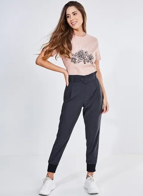 calça jogger com cinto calça jogger com cinto