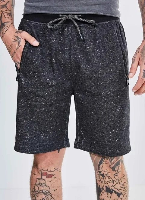 bermuda em moletom com bolsos bermuda em moletom com bolsos