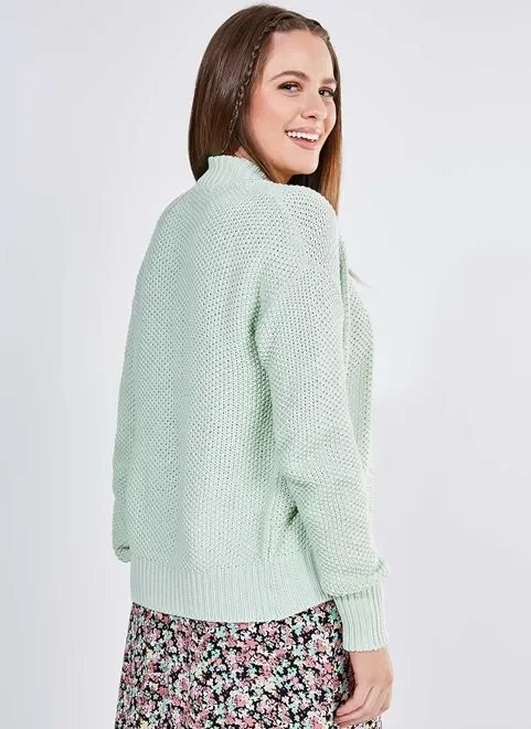 cardigan verde candy em tricô cardigan verde candy em tricô