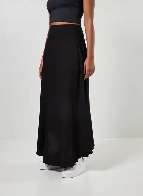 saia longa com bolsos saia longa com bolsos