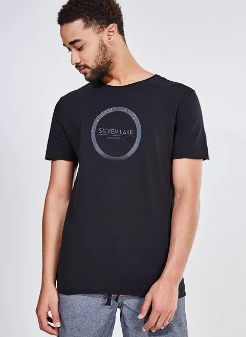 camiseta manga curta silver lake preta camiseta manga curta silver lake preta