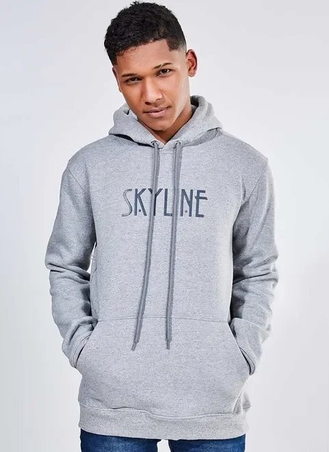 moletom cinza mescla skyline moletom cinza mescla skyline