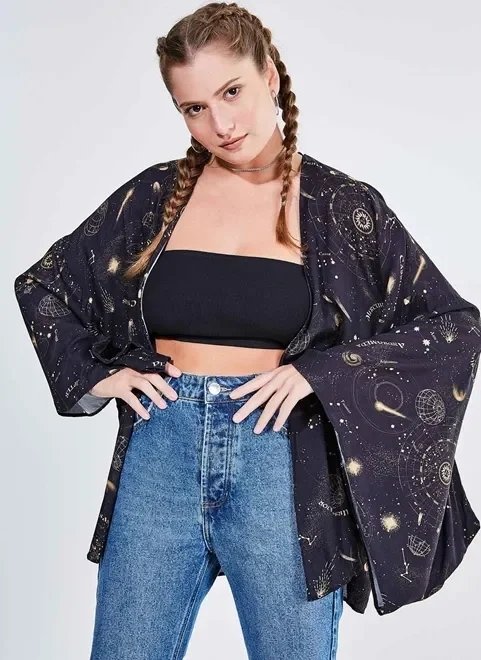 kimono estampa mística kimono estampa mística