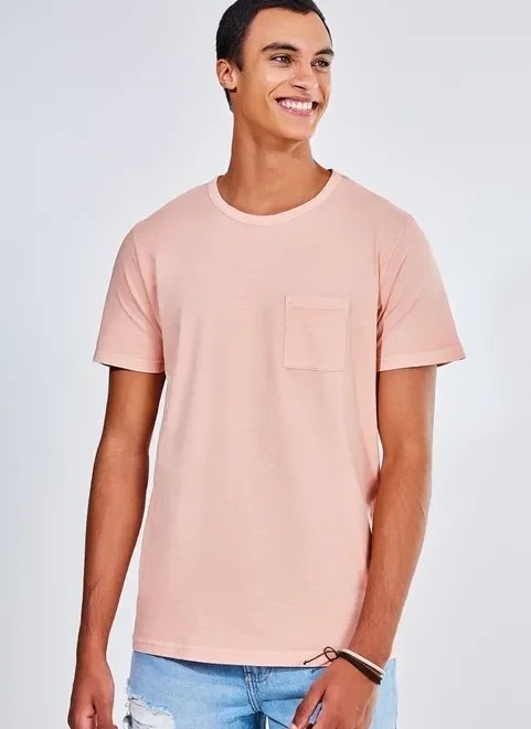 camiseta estonada com bolsinho camiseta estonada com bolsinho