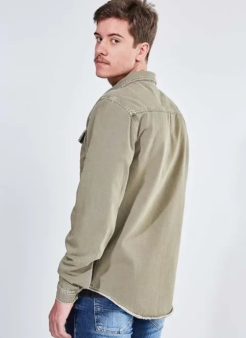 camisa overshirt verde musgo camisa overshirt verde musgo