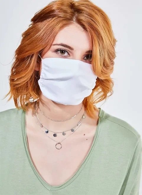 máscara de tecido lisa máscara de tecido lisa