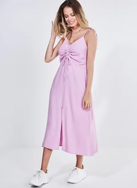 vestido midi lilás vestido midi lilás
