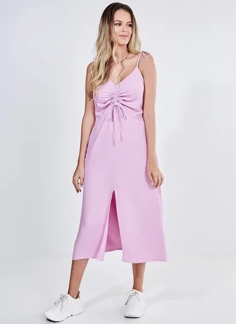 vestido midi lilás vestido midi lilás