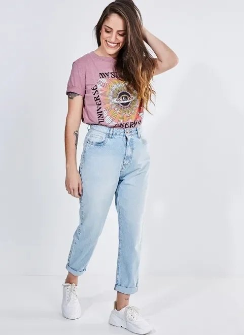 camiseta alongada estampa mística camiseta alongada estampa mística