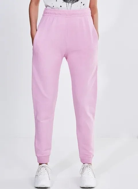 calça rosa em moletom calça rosa em moletom