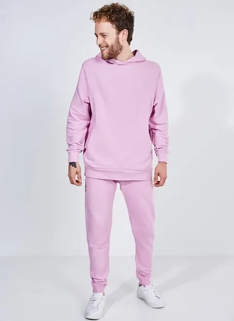 calça rosa em moletom calça rosa em moletom