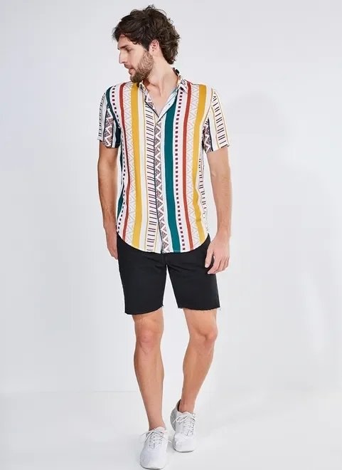 camisa estampa étnica camisa estampa étnica