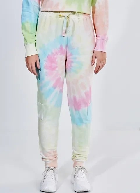 calça em moletom tie dye candy color calça em moletom tie dye candy color