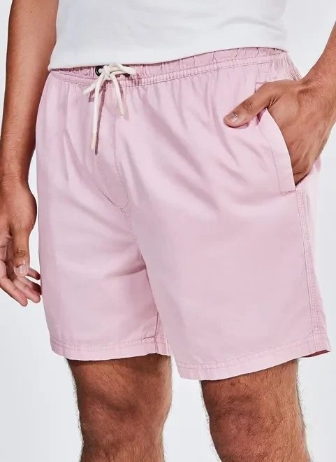 bermuda rosa em sarja bermuda rosa em sarja