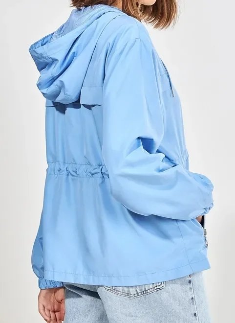 jaqueta corta vento azul jaqueta corta vento azul