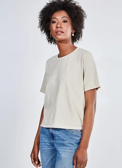 blusa aplicação pedrinhas furta-cor blusa aplicação pedrinhas furta-cor