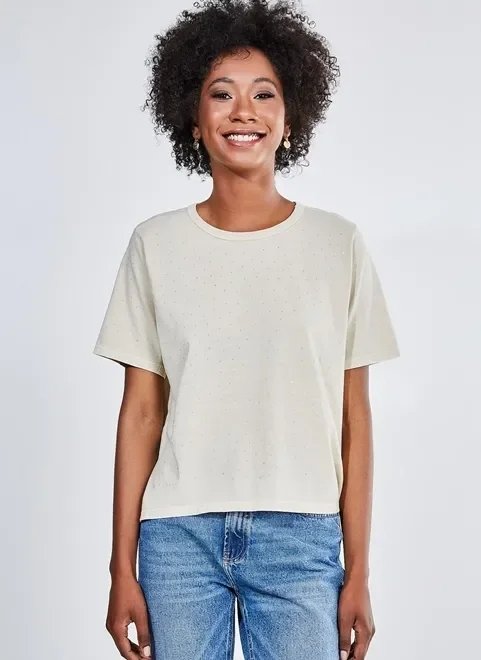blusa aplicação pedrinhas furta-cor blusa aplicação pedrinhas furta-cor