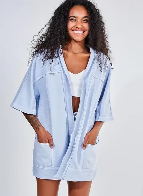 kimono em moletom kimono em moletom