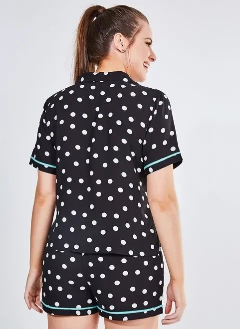 pijama curtinho poá pijama curtinho poá