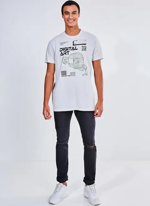 camiseta alongada digital art camiseta alongada digital art