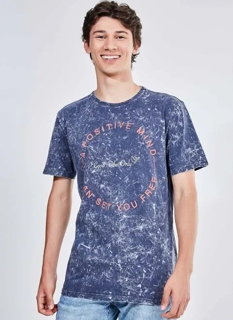 camiseta marmorizada positive mind camiseta marmorizada positive mind