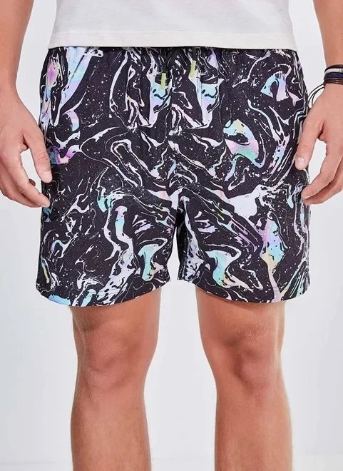 bermuda de banho estampa manchas coloridas bermuda de banho estampa manchas coloridas