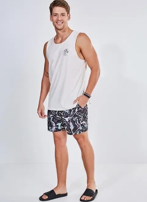 bermuda de banho estampa manchas coloridas bermuda de banho estampa manchas coloridas