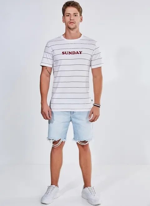 camiseta listrada fio tinto camiseta listrada fio tinto