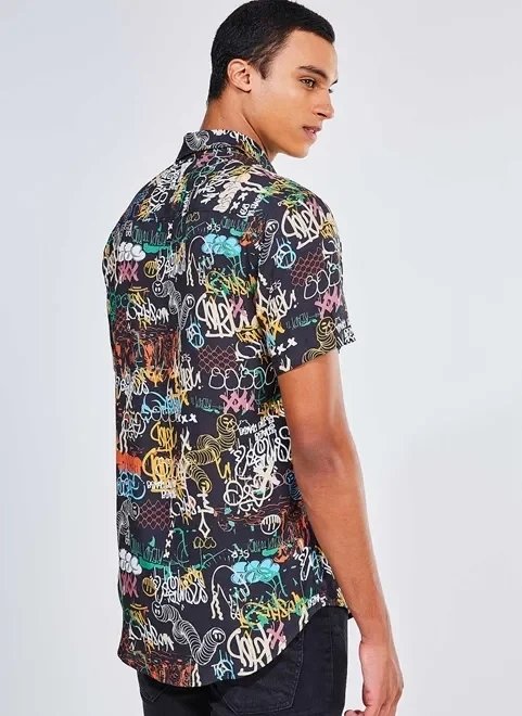 camisa estampa grafite urban camisa estampa grafite urban