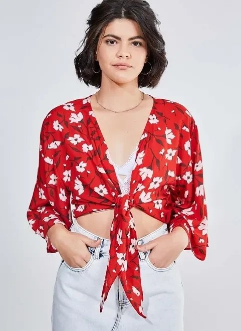 kimono vermelho estampa floral kimono vermelho estampa floral