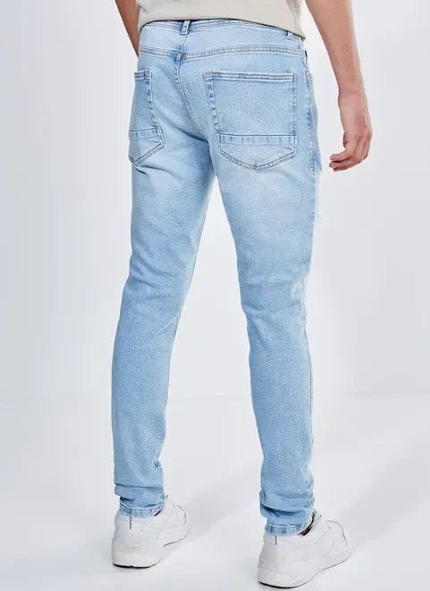 calça super skinny em jeans claro calça super skinny em jeans claro