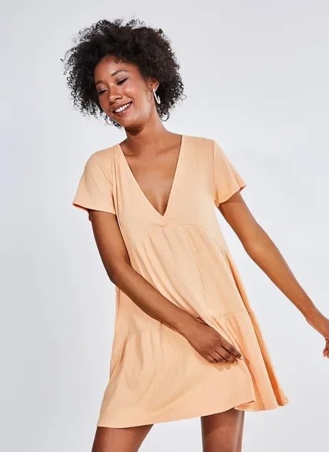 vestido laranja com babados marias vestido laranja com babados marias