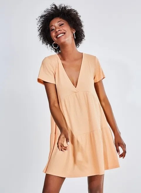 vestido laranja com babados marias vestido laranja com babados marias