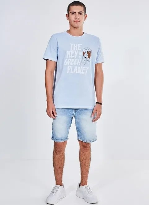 camiseta em malha estonada planeta camiseta em malha estonada planeta