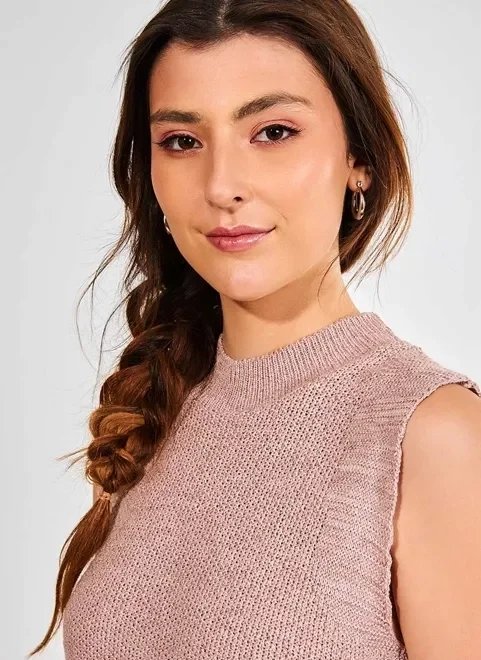 regata básica com golinha em tricô regata básica com golinha em tricô