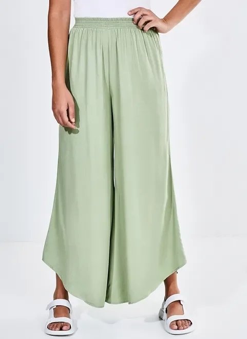 calça pantalona verde seco calça pantalona verde seco