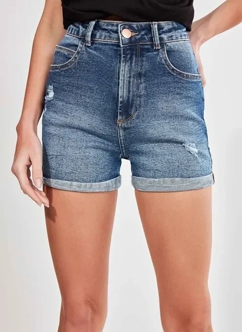 short jeans hot pants cintura alta short jeans hot pants cintura alta