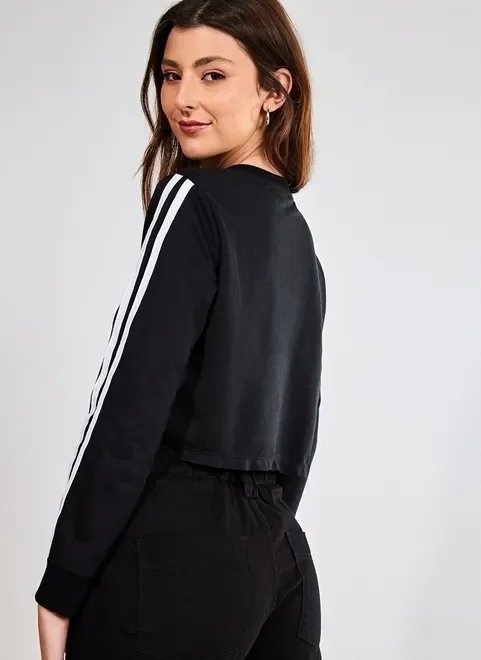 blusa cropped manga comprida em moletinho blusa cropped manga comprida em moletinho