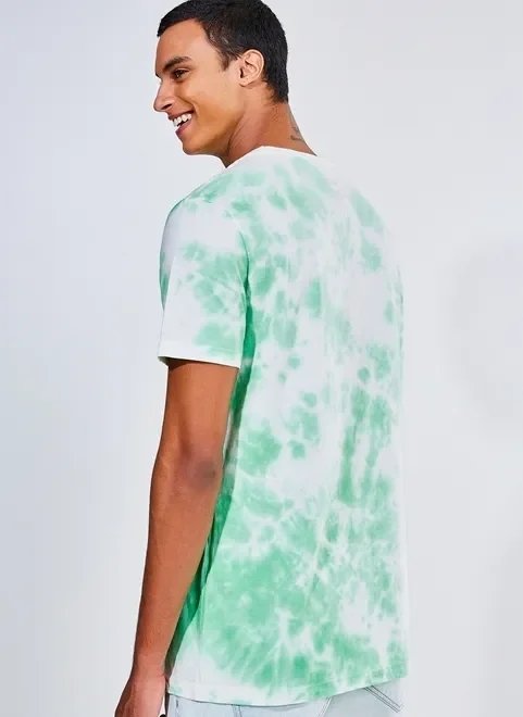 camiseta tie dye smiley verde camiseta tie dye smiley verde