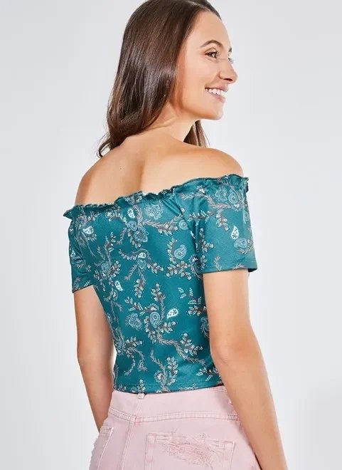 blusa cropped ciganinha com franzido blusa cropped ciganinha com franzido