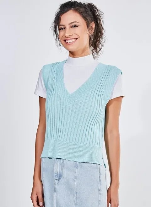 colete em tricô colete em tricô