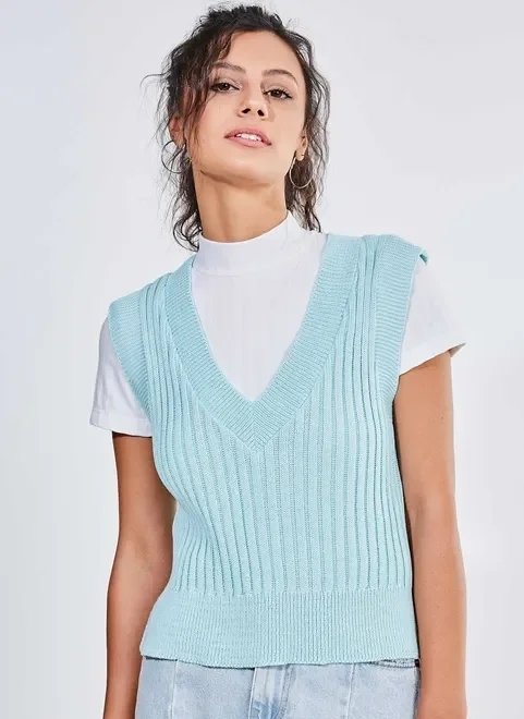 colete em tricô colete em tricô