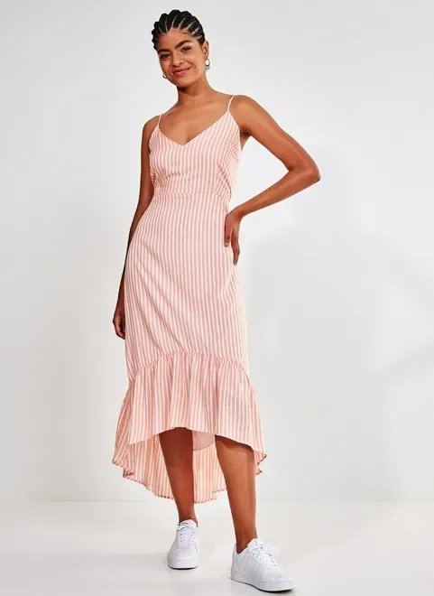 vestido mullet laranjinha listrado vestido mullet laranjinha listrado