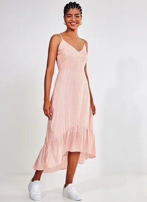 vestido mullet laranjinha listrado vestido mullet laranjinha listrado